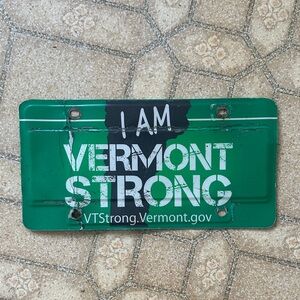 Original Vermont Strong License Plate